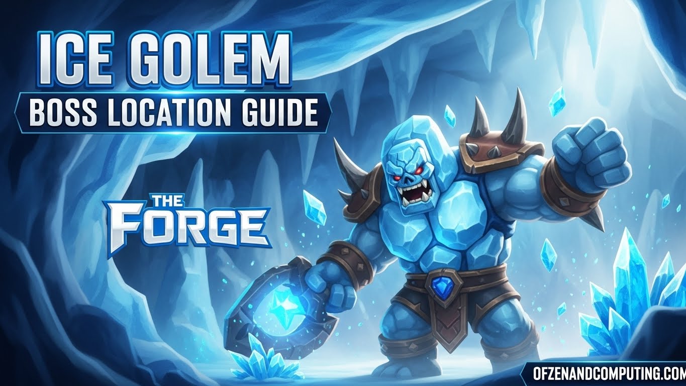 The Forge Ice Golem Boss Location Guide