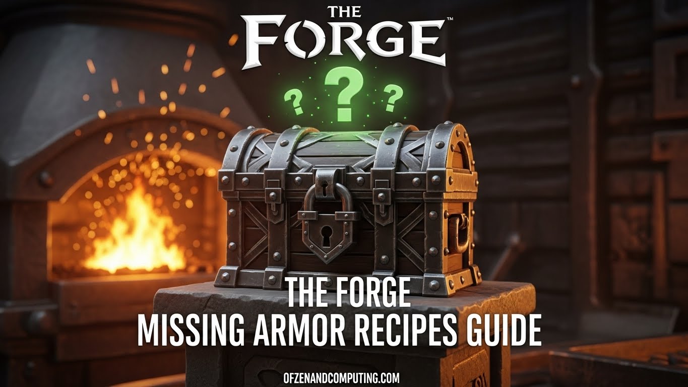 The Forge Missing Armor Recipes Guide