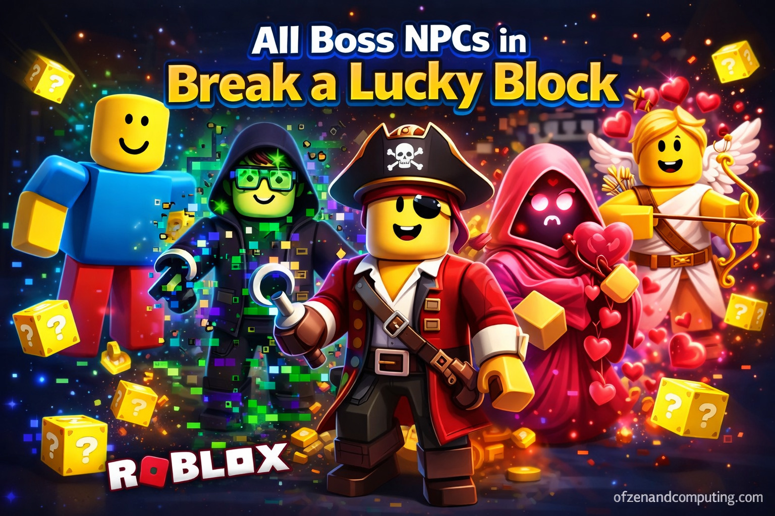 All Boss NPCs in Break a Lucky Block