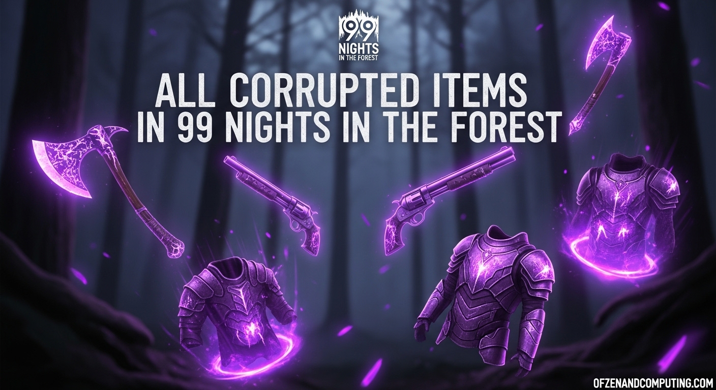 All Corrupted Items 99 Nights Forest