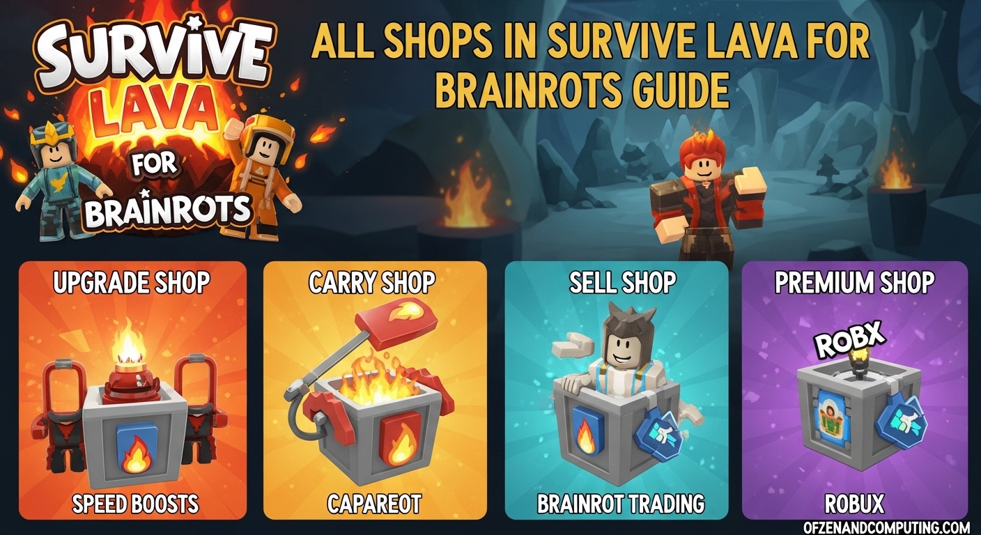 All Shops in Survive Lava