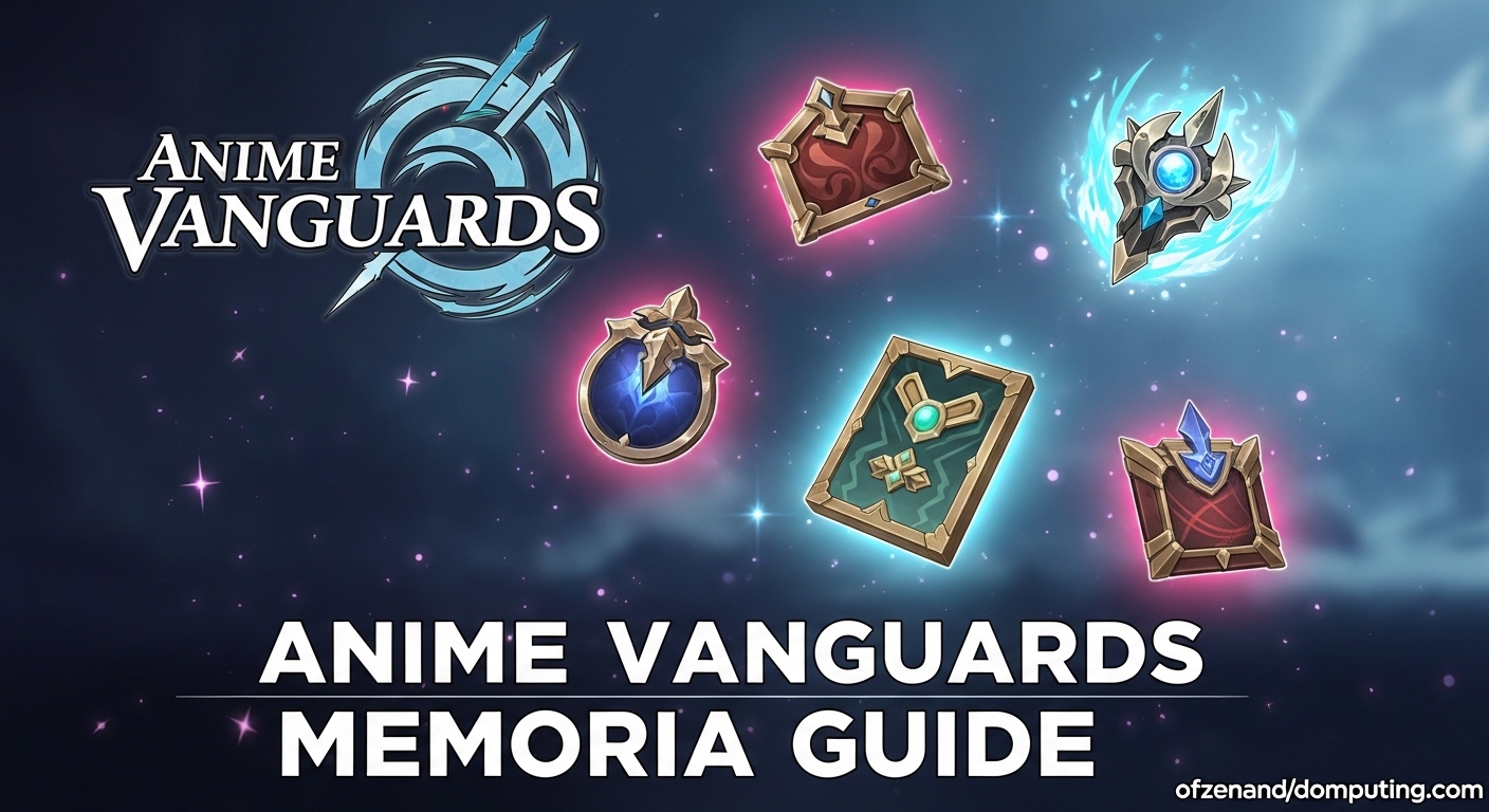 Anime Vanguards Memoria Guide