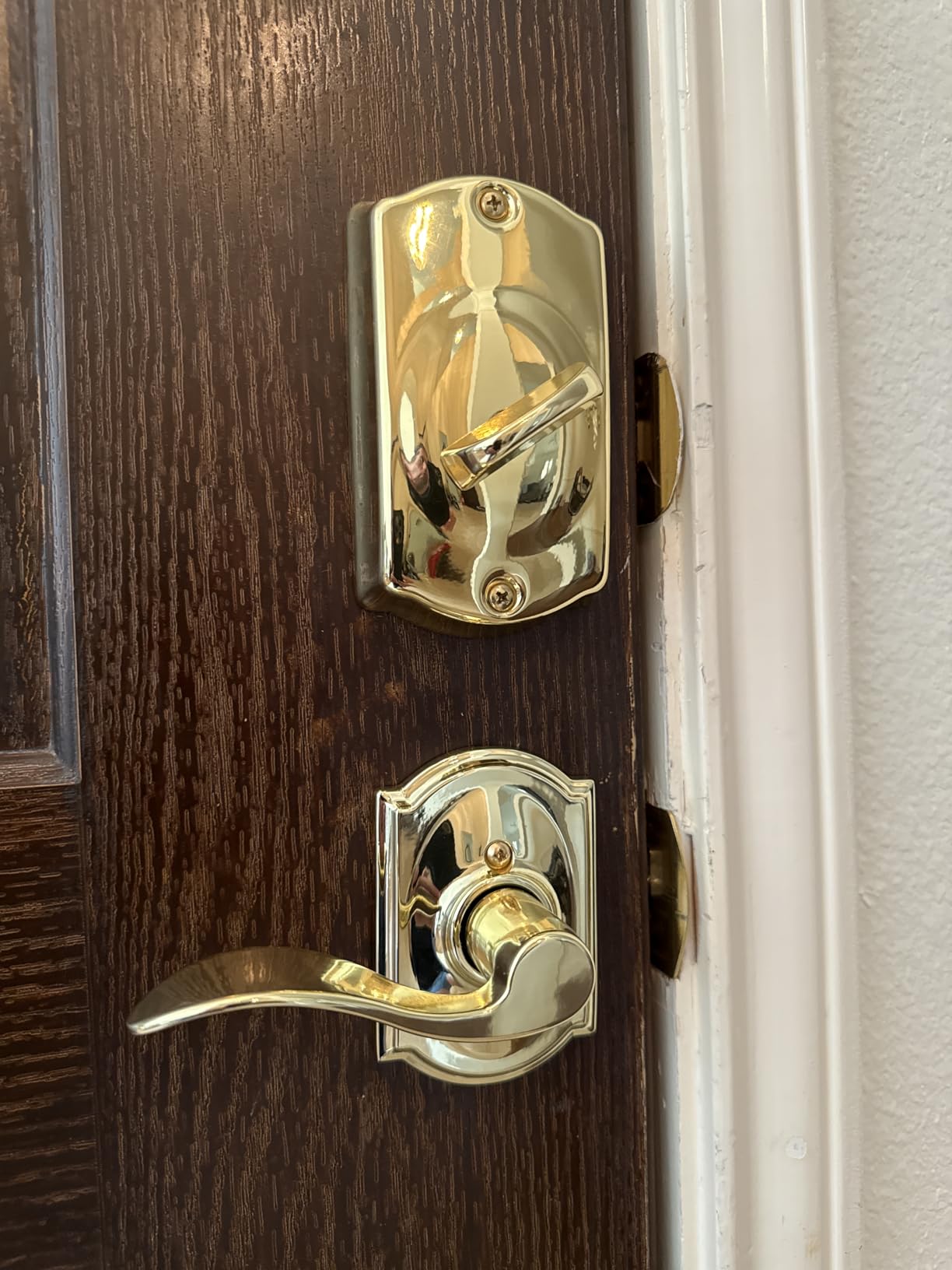 Schlage Camelot Electronic Keypad Deadbolt Lock, Keyless Front Door Entry, Mechanical Key Backup Included, Satin Nickel, BE365 V CAM 619 customer photo 2