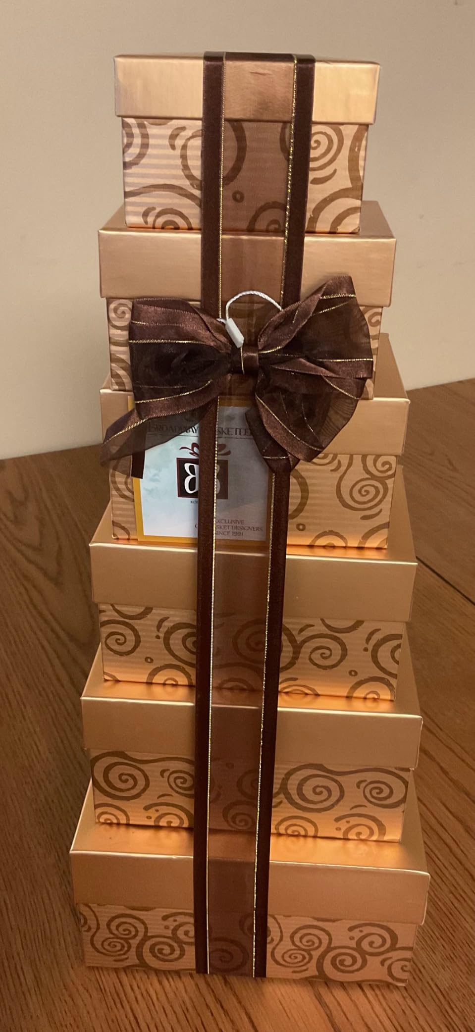 Broadway Basketeers Valentines Gift Basket Tower with Gourmet Chocolates, Cookies, Snacks & Treats - Celebration, Birthday, Corporate & Thank You Occasions - Customer Photo 2