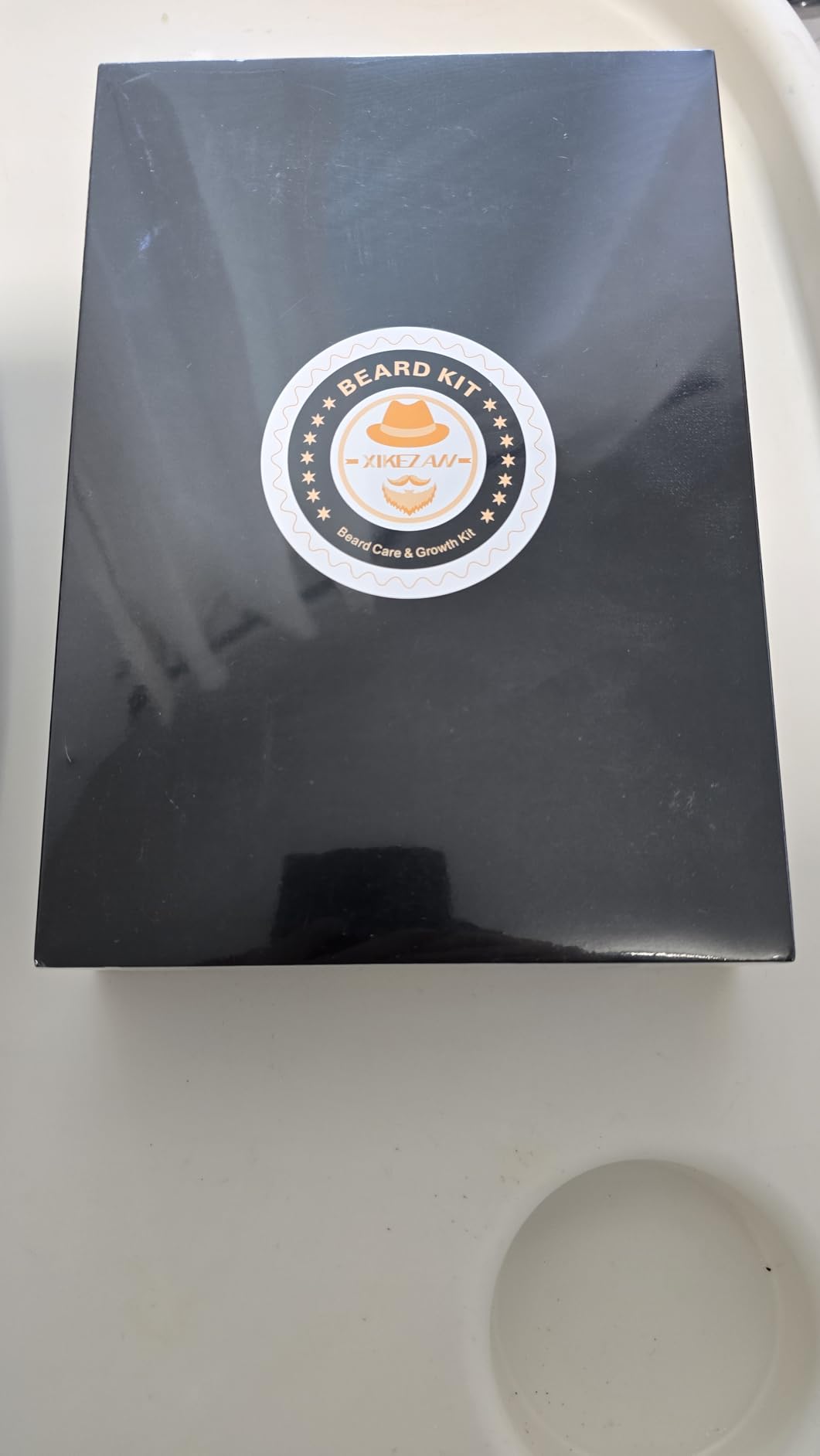 XIKEZAN Beard Kit for Men Grooming & Care w/Beard Conditioner, Wash, Oil, Balm, Brush, Comb,Birthday Fathers Valentines Gifts for Men Him Dad Husband Boyfriend Christmas Gifts Mens Stocking Stuffers - Customer Photo 1