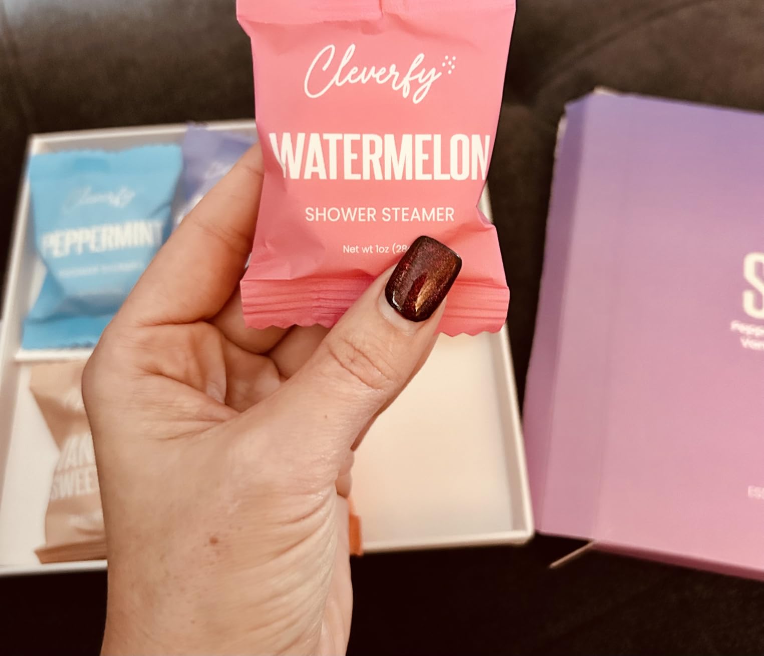 Cleverfy Shower Steamers Aromatherapy - Valentines Day Gifts for Her, Him, Women, Daughter, Mom, Girlfriend, Wife, Teen Girls and Boys - Valentines Gifts for Her, Him, Women and Men - 6 Tablets - Customer Photo 1