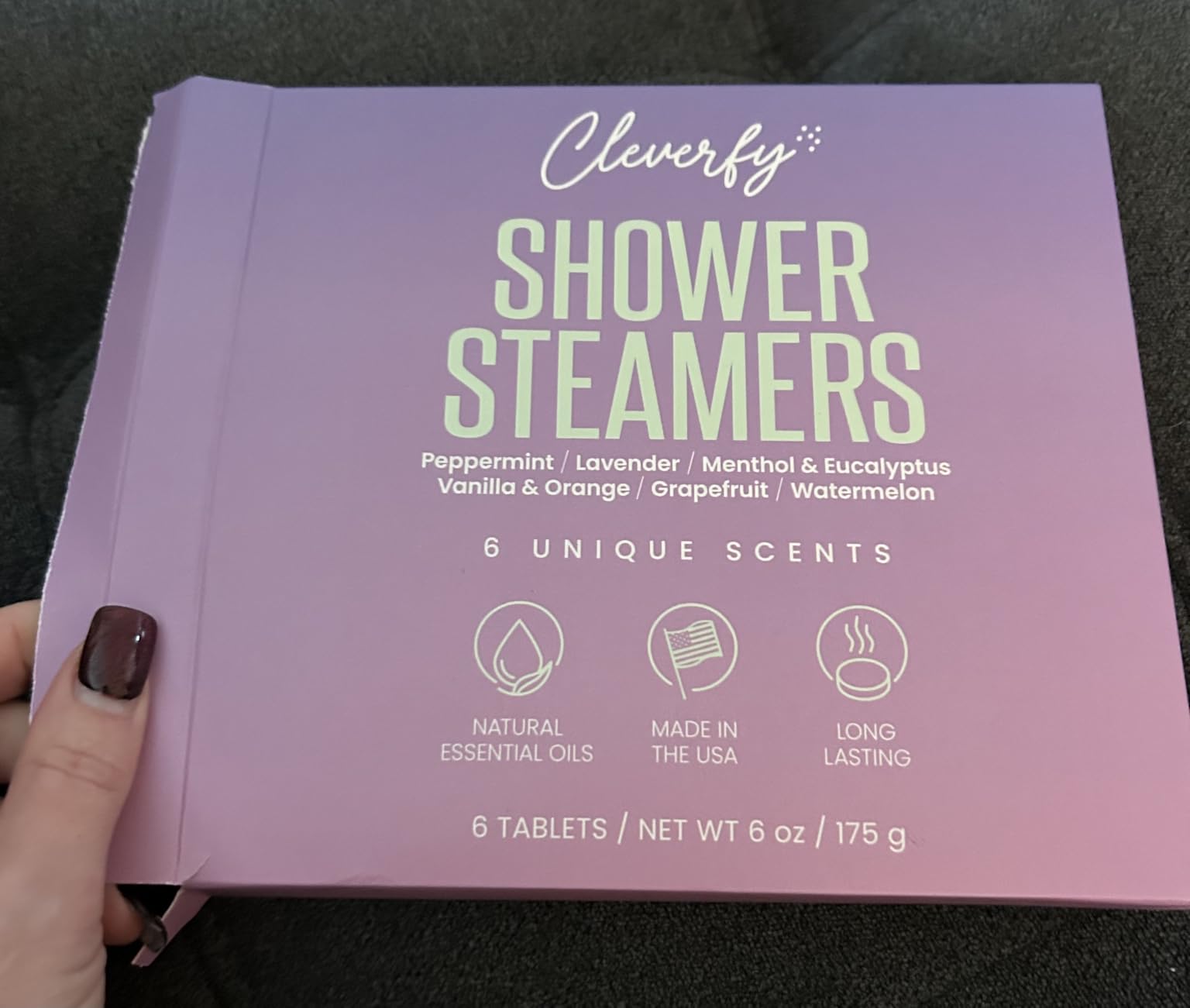 Cleverfy Shower Steamers Aromatherapy - Valentines Day Gifts for Her, Him, Women, Daughter, Mom, Girlfriend, Wife, Teen Girls and Boys - Valentines Gifts for Her, Him, Women and Men - 6 Tablets - Customer Photo 2