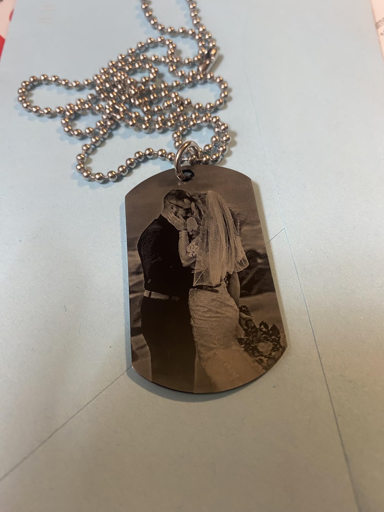 Picture Necklace Personalized Photo Custom Photo Necklace for Men Women Boyfriend Anniversary Valentines Day Christmas Gift for Husband Boyfriend Customer Review Picture Necklace Personalized Photo Custom Photo Necklace for Men Women Boyfriend Anniversary Valentines Day Christmas Gift for Husband Boyfriend - Customer Photo 2