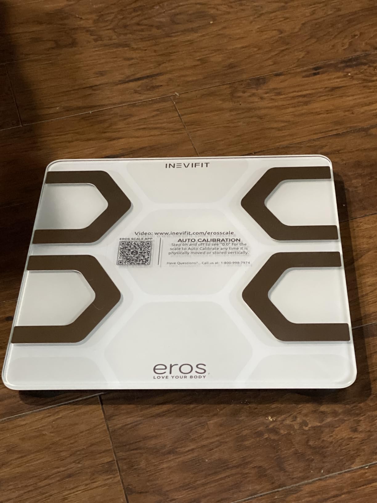 INEVIFIT EROS Bluetooth Body Fat Scale Smart BMI Highly Accurate Digital Bathroom Body Composition Analyzer with Wireless Smartphone APP 400 lbs 11.8 x 11.8 inch (Black) customer photo 2