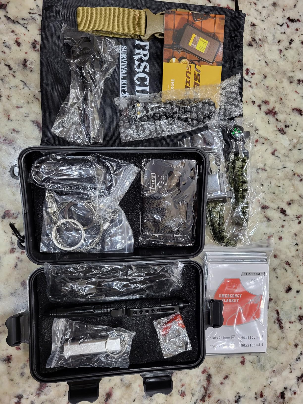 Gifts for Men Dad Husband - Valentines Day, Anniversary Birthday Gifts Idea for Him Boyfriend Man- Survival Kit 14 in 1, Survival Gear and Equipment, Fishing Hunting Camping Accessories, Cool Gadgets - Customer Photo 2