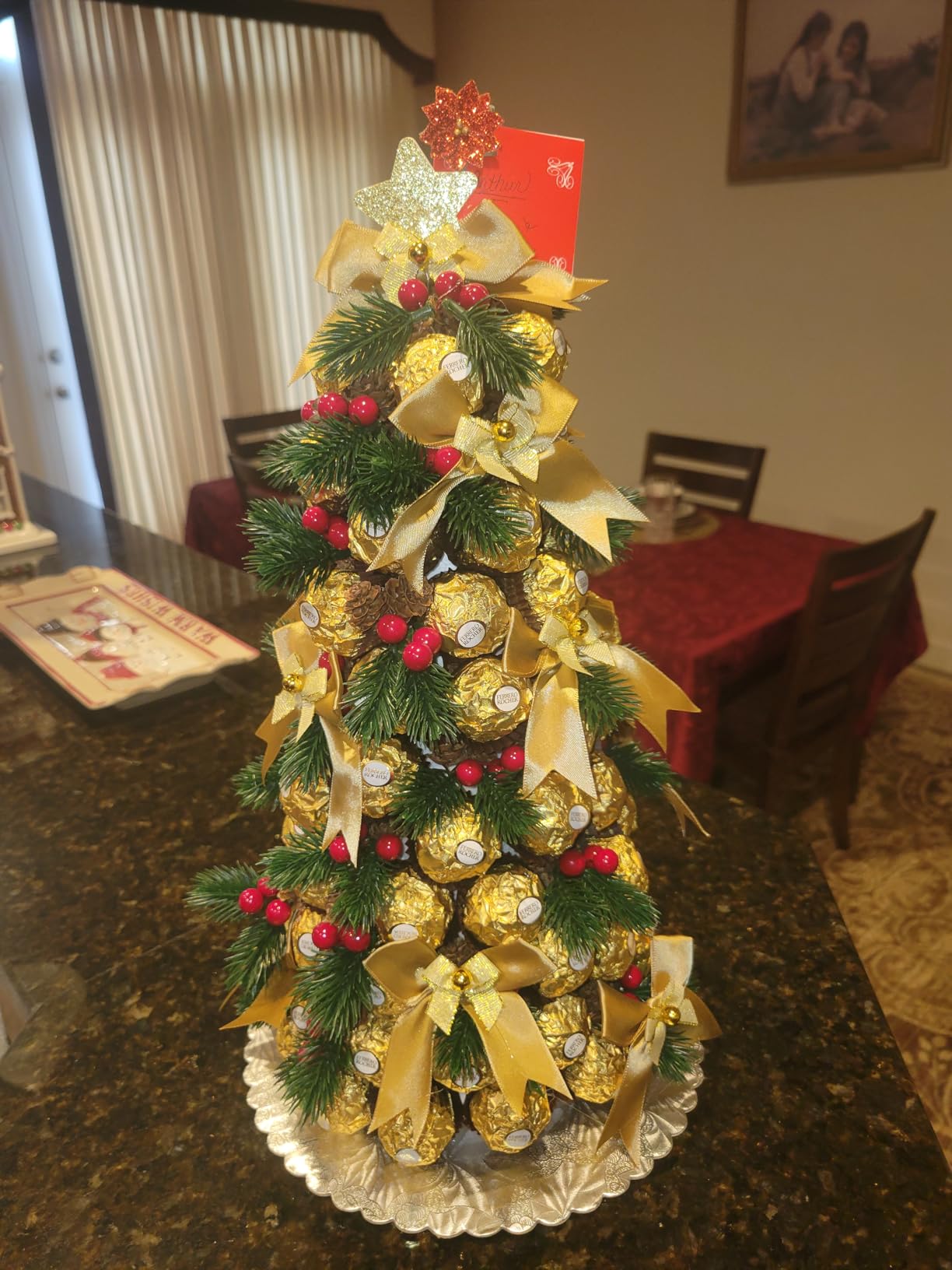 Ferrero Rocher Gourmet Hazelnut Milk Chocolate Valentine's Day Gift Box, 42 Individually Wrapped Chocolates for Gifting, 18.5 oz Customer Review Ferrero Rocher Gourmet Hazelnut Milk Chocolate Valentine's Day Gift Box, 42 Individually Wrapped Chocolates for Gifting, 18.5 oz - Customer Photo 1