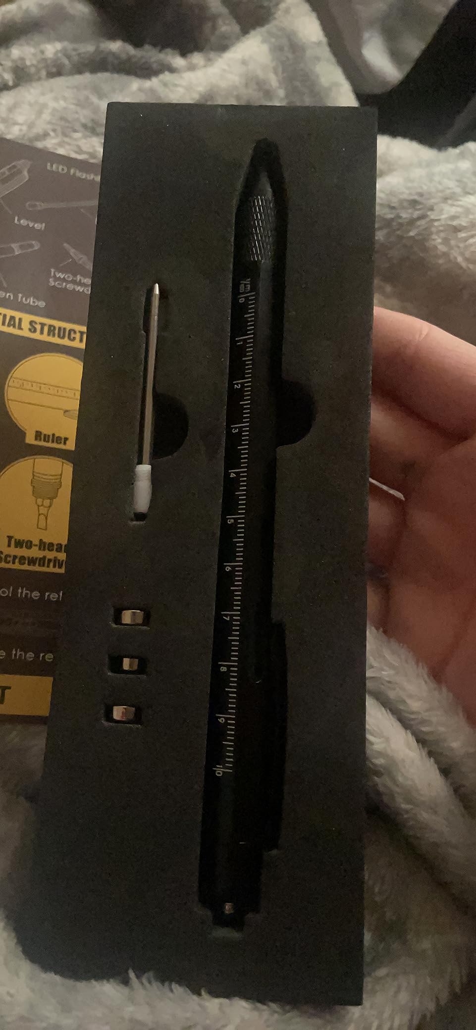 BIIB Valentines Day Gifts for Him, Gifts for Men 9 in 1 Multitool Pen, Birthday Gifts for Men, Mens Gifts for Dad Him Husband, Dad Gifts from Daughter Son, Personalized Gifts Ideas, Tools Cool Gadgets - Customer Photo 1