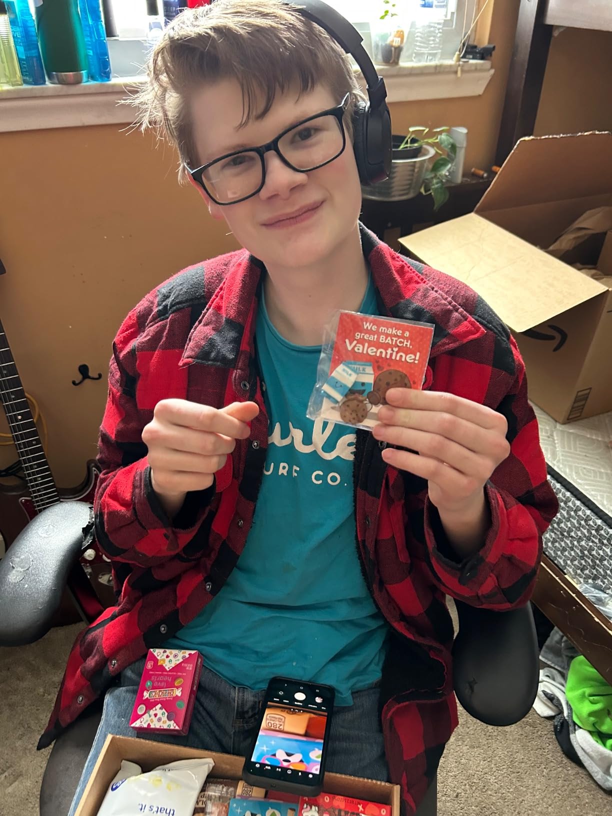 Valentine's Day Gift Care Package (50ct) Snacks Chocolates Candy Box Assortment Variety Bundle Present Kids Adults Boy Girl Guy Friend College Husband Wife Boyfriend Girlfriend Love - Customer Photo 2