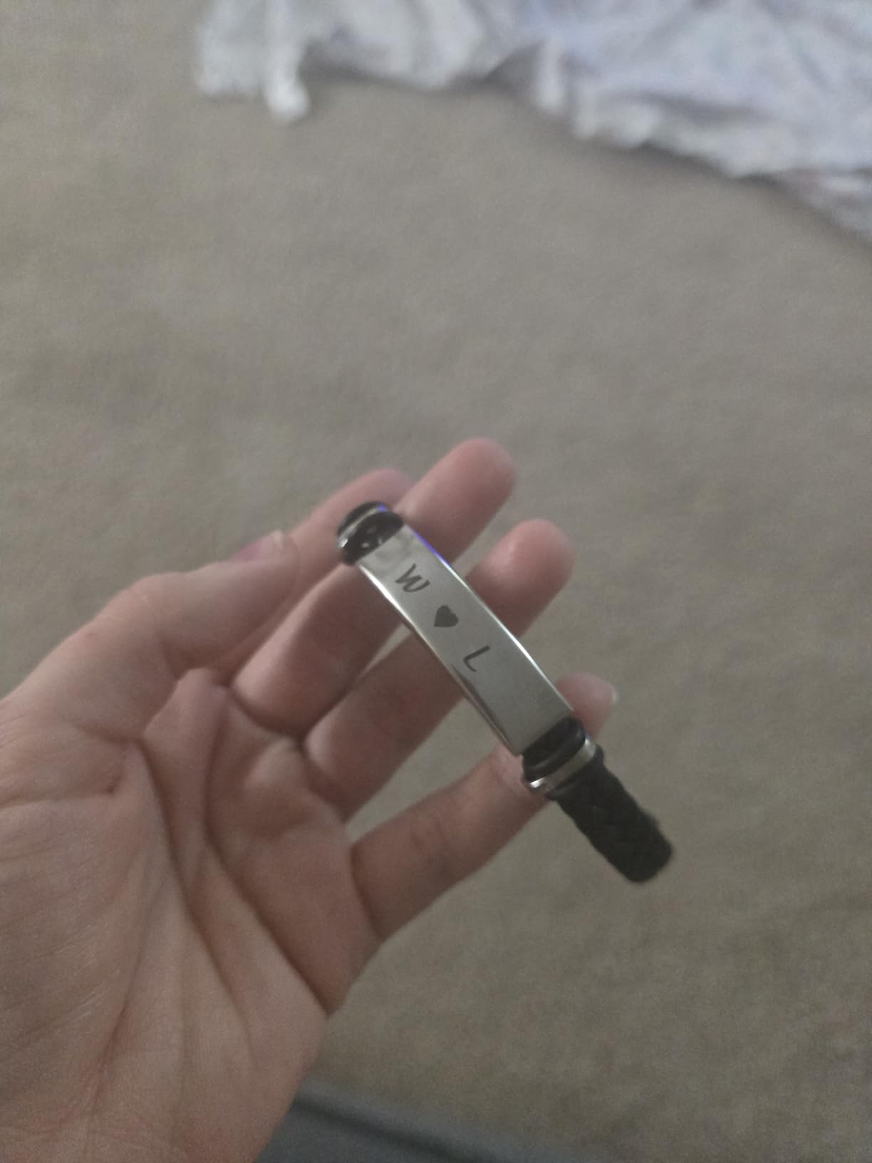 EDSG Mens Bracelet Personalized Custom Bracelets for Men Leather Engraved Bracelet Gift for Boyfriend Husband Dad Bestman Gift for Valentines Day Christmas, Birthday, Wedding, Anniversary, Father's Day - Customer Photo 2