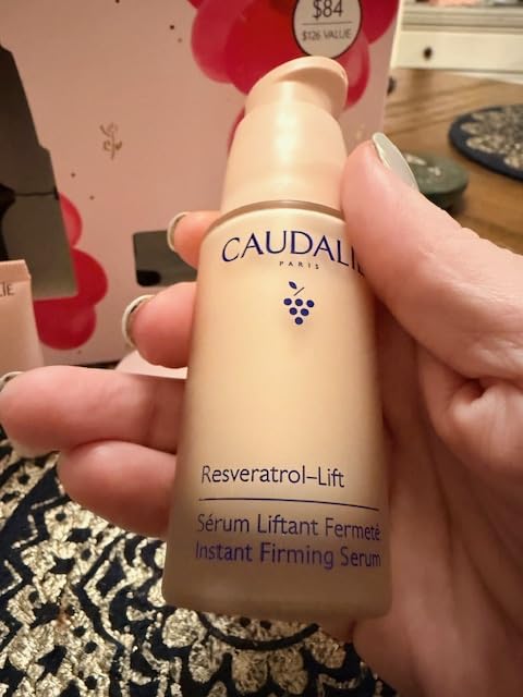 Caudalie Resveratrol-Lift Lift & Firm Essentials Skin Care Valentines Day Gift Set with Full-Size Resveratrol-Lift Serum + 2 Free Travel-Size Products ($126 Value) Customer Review Caudalie Resveratrol-Lift Lift & Firm Essentials Skin Care Valentines Day Gift Set with Full-Size Resveratrol-Lift Serum + 2 Free Travel-Size Products ($126 Value) - Customer Photo 2