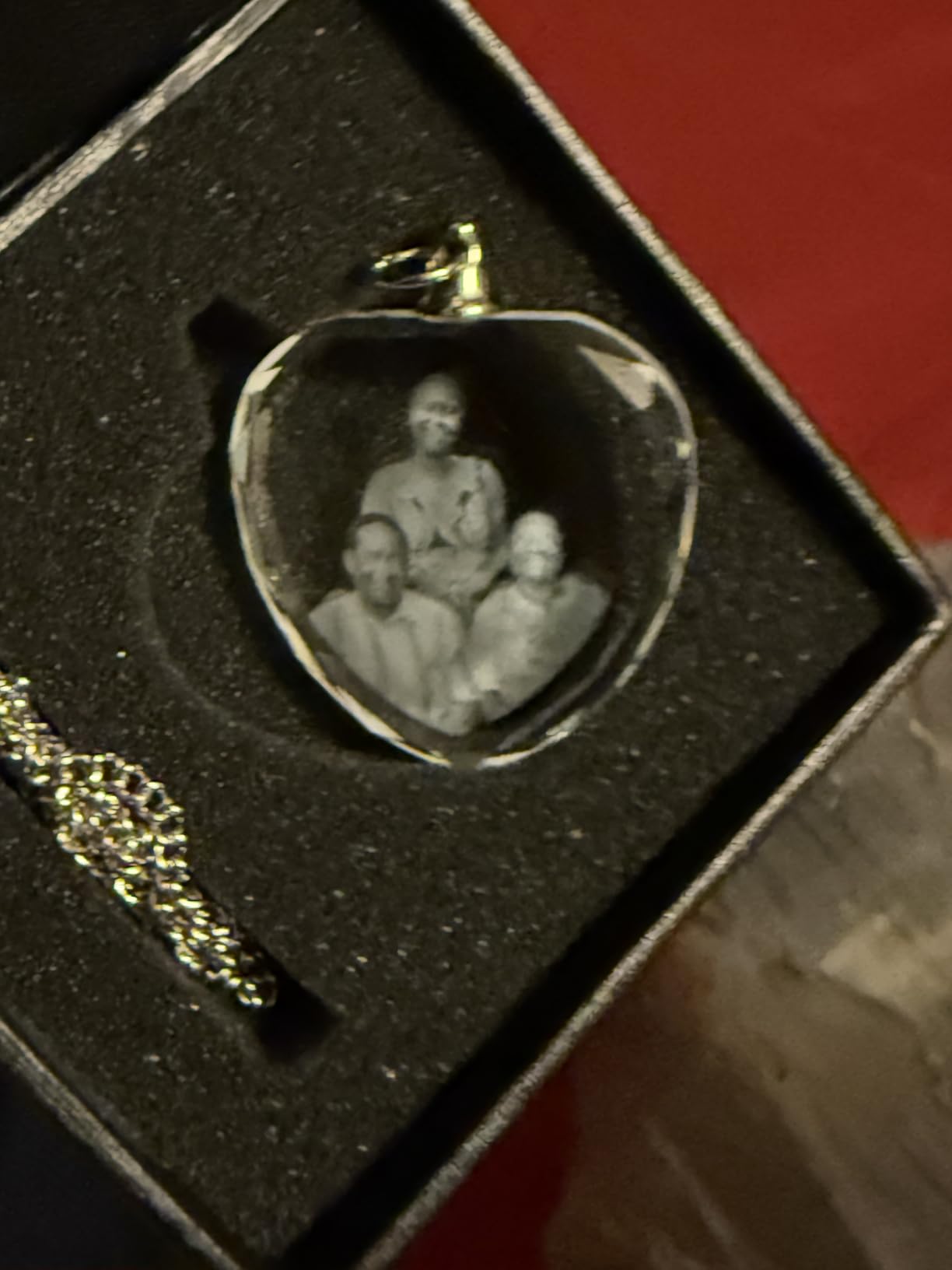 ArtPix 3D Crystal Photo Custom Necklace, Personalized Valentines Day Gift for Women, Men, Her, Him - Customer Photo 1