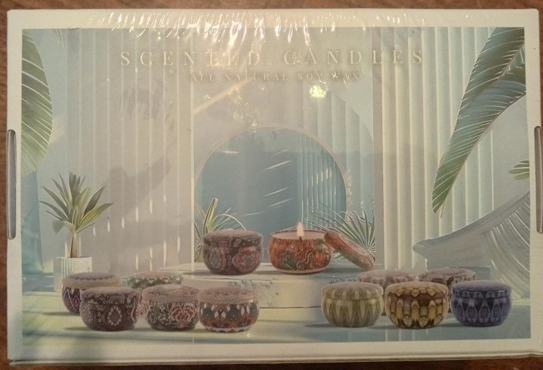 Scented Candles Gift Set,12 Pack Candles for Home Scented, 300 Hour Long-Lasting Soy Wax Aromatherapy Candle Set, Valentine's Day Gifts for Her - Customer Photo 1