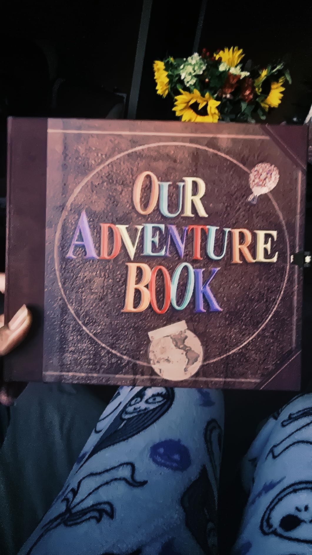 JIMBON Our Adventure Book Scrapbook Photo Album Retro Style Embossed Letter Cover Travel Diary Journal Scrap Book Kit For Couples, Memory Book For Anniversary Wedding Customer Review JIMBON Our Adventure Book Scrapbook Photo Album Retro Style Embossed Letter Cover Travel Diary Journal Scrap Book Kit For Couples, Memory Book For Anniversary Wedding - Customer Photo 1