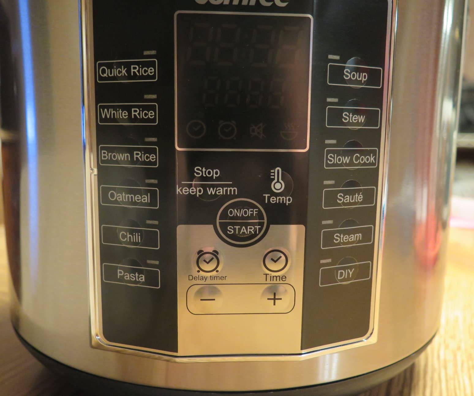 COMFEE' Compact Rice Cooker, 6-in-1 Stainless Steel Multi Cooker, Slow Cooker, Steamer, Saute, and Warmer, 2 QT, 8 Cups Cooked(4 Cups Uncooked), Brown Rice, Quinoa and Oatmeal, 6 One-Touch Programs customer photo 1