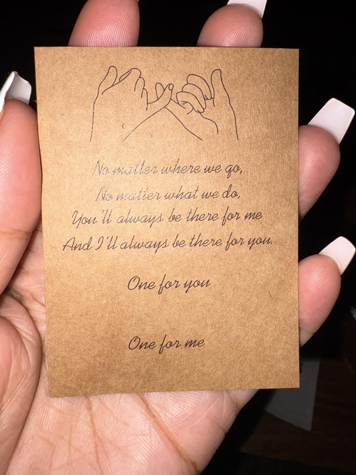 Tarsus Matching Couples Bracelet Long Distance Relationship Cute Bracelets Couple Jewelry Gifts for Boyfriend Girlfriend Women Men Husband Wife Customer Review Tarsus Matching Couples Bracelet Long Distance Relationship Cute Bracelets Couple Jewelry Gifts for Boyfriend Girlfriend Women Men Husband Wife - Customer Photo 1