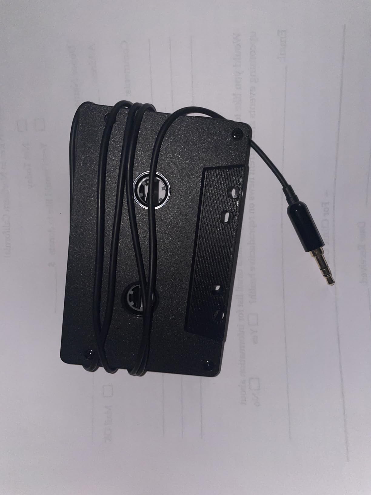 Elook Car Cassette Aux Adapter Kit, with A Smartphone to 3.5 mm Headphone Jack Adapter for Phone, MP3 ect. Black customer photo 1