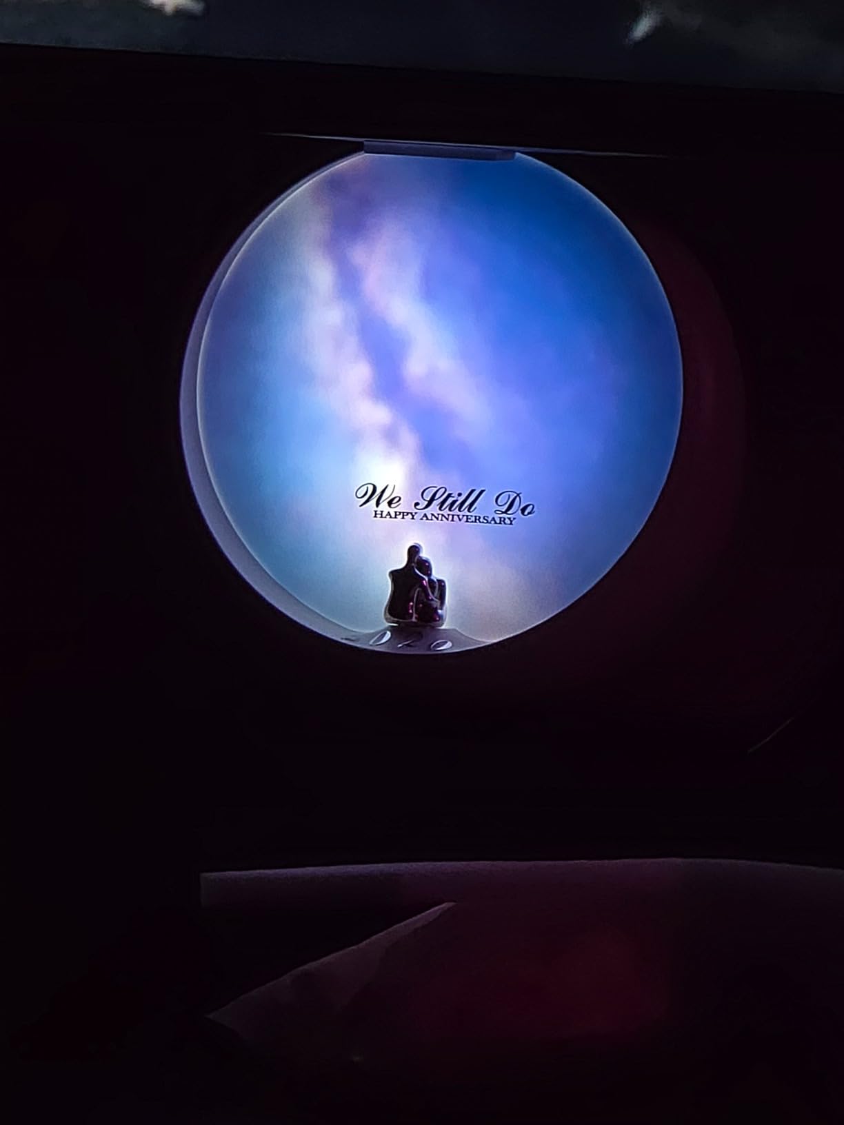 mamre Moon Lamp for Living Room, Decoration Night Light, Anniversary Valentine Gifts for Him, Mr & Mrs Signs for Wedding Table Décor, Home Gift Xmas Gift, Newlywed Couples Under The Full Moon - Customer Photo 2