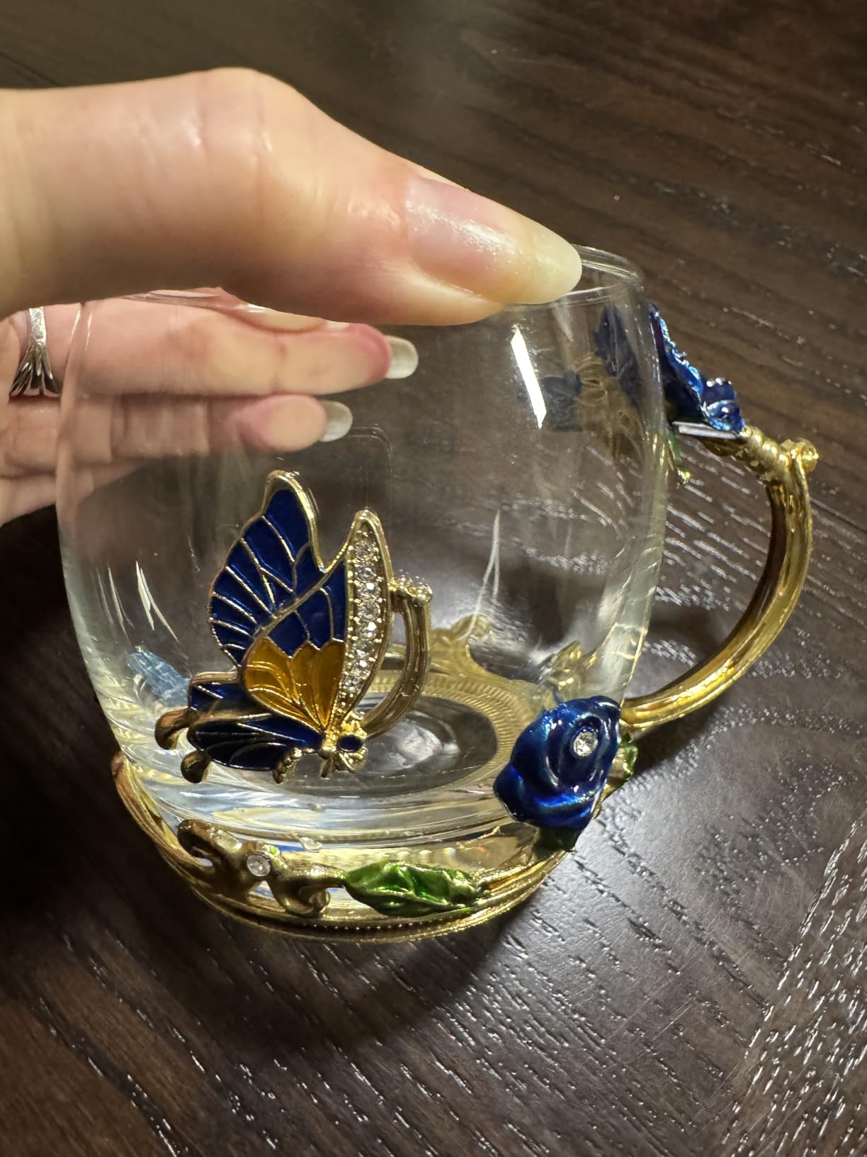 OEAGO Gifts for Mom Women Valentines Day Gifts for Her Glass Coffee Enamels Mug Best Birthday Valentine's for Girlfriend Wife Mothers Day from Daughter Son Tea Cup Stocking Stuffers Christmas - Customer Photo 1