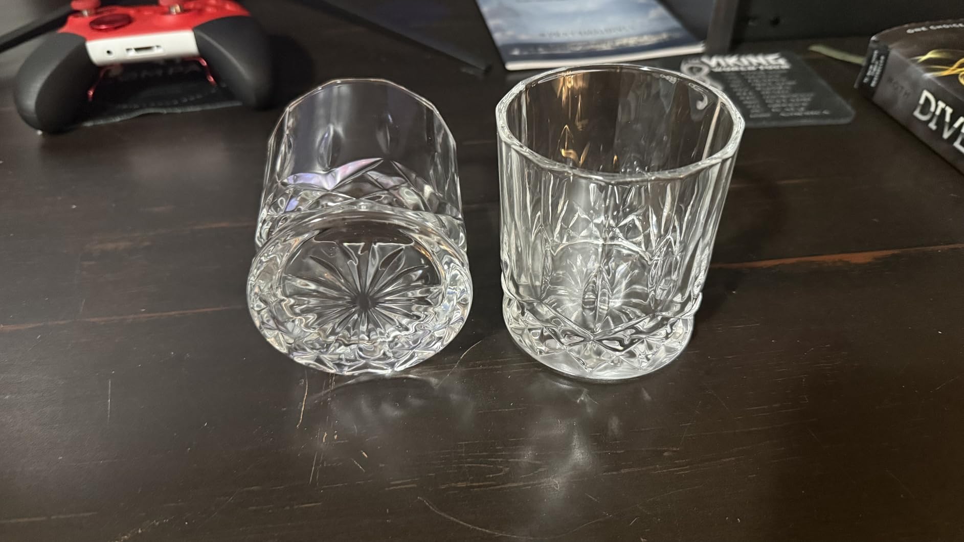 Whiskey Rocks Glass, Set of 4 (2 Crystal Bourbon Glasses, 2 Round Big Ice Ball Molds) In Gift Box - 10 Oz Old Fashioned Glasses for Scotch Cocktail Rum Cognac Vodka Liquor, Unique Gifts for Men - Customer Photo 2