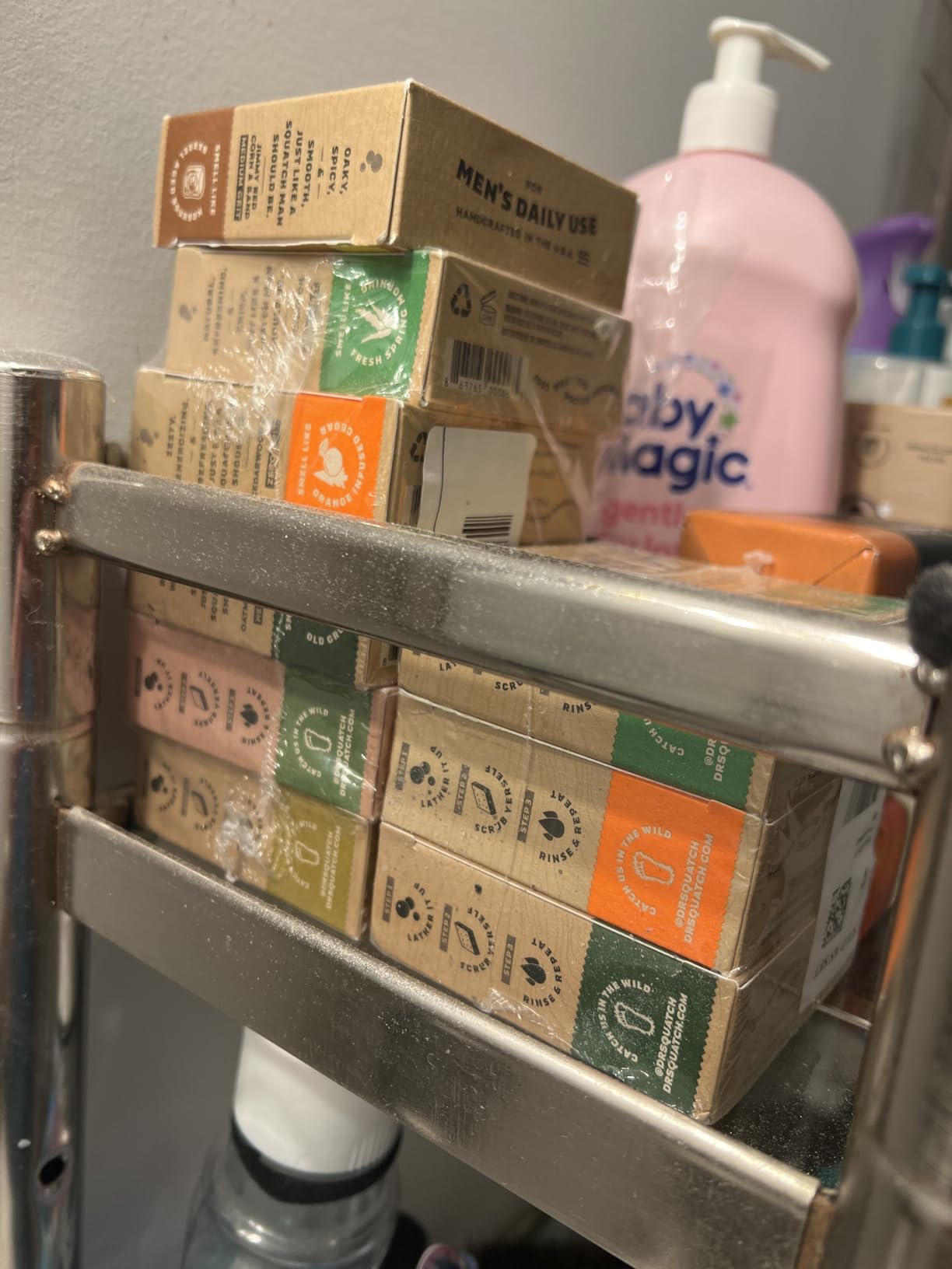 Dr. Squatch Natural Men's Bar Soap - Cold Process Body Soap Bar with Natural Oils - Birchwood Breeze, Fresh Falls & Wood Barrel Bourbon (5 oz, 3-Pack) customer photo 1