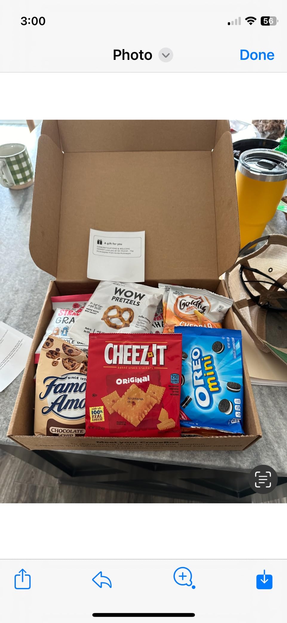 CRAVEBOX Snacks Box Variety Pack Care Package (65 Count) Valentines Treats Gift Basket Adults Kids Grandkids Guys Girls Women Men Boyfriend Birthday Cookies Chips College Student Office School - Customer Photo 2