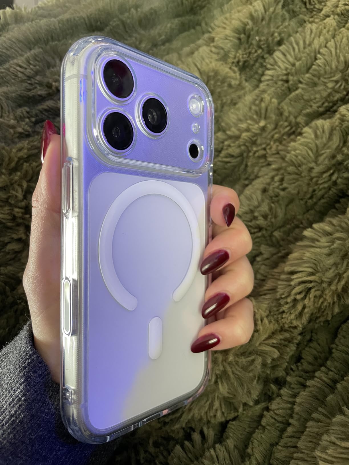 ESR for iPhone 14 Pro Max Case, Compatible with MagSafe, Shockproof Military-Grade Protection, Yellowing Resistant, Magnetic Classic Hybrid Case (HaloLock), Clear customer photo 1