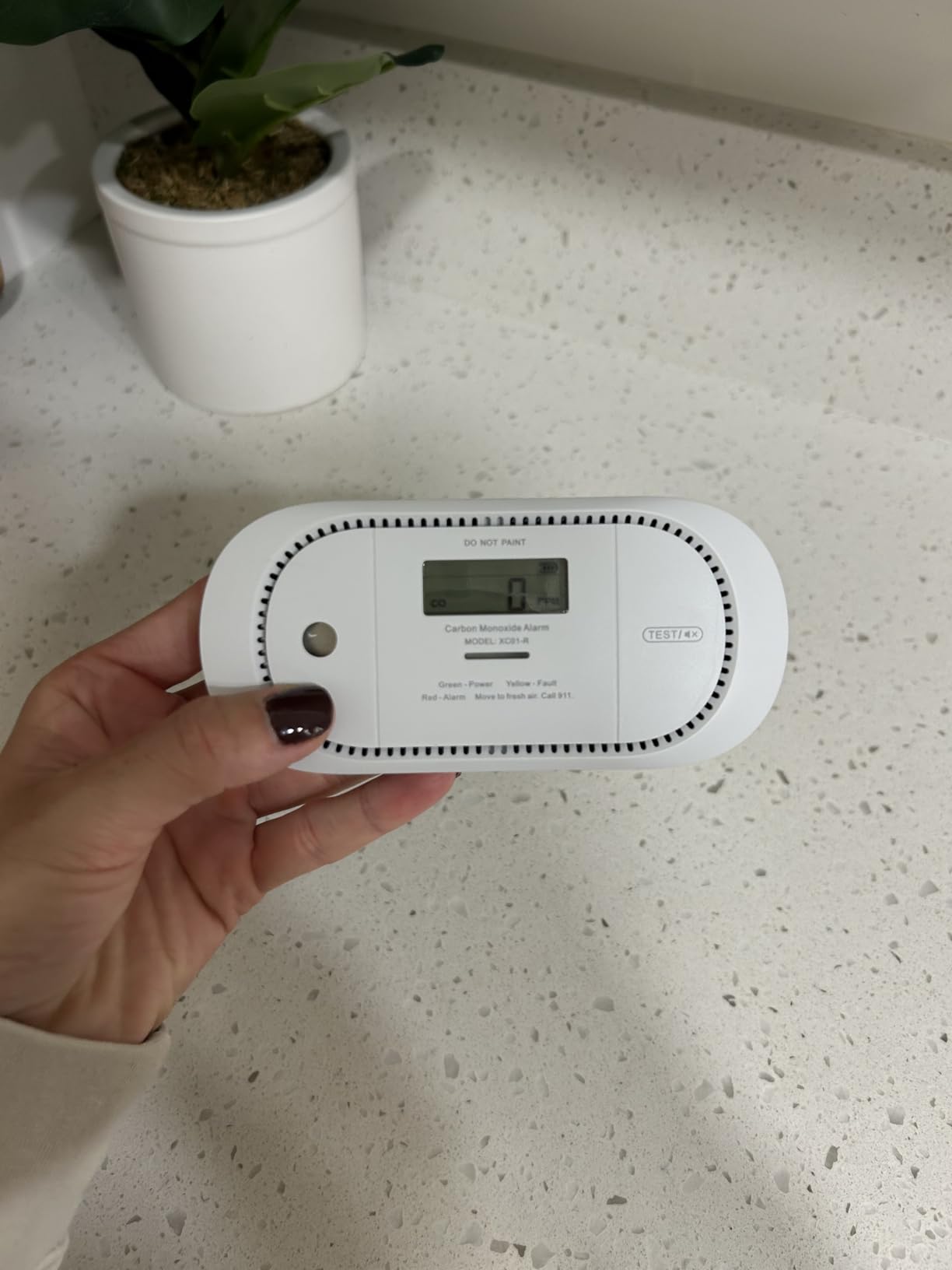 X-Sense Smart Carbon Monoxide Detector, Wi-Fi CO Detector, Real-Time Push Notifications via X-Sense Home Security App, Replaceable Battery, Optional 24/7 Professional Monitoring Service, XC04-WX customer photo 1