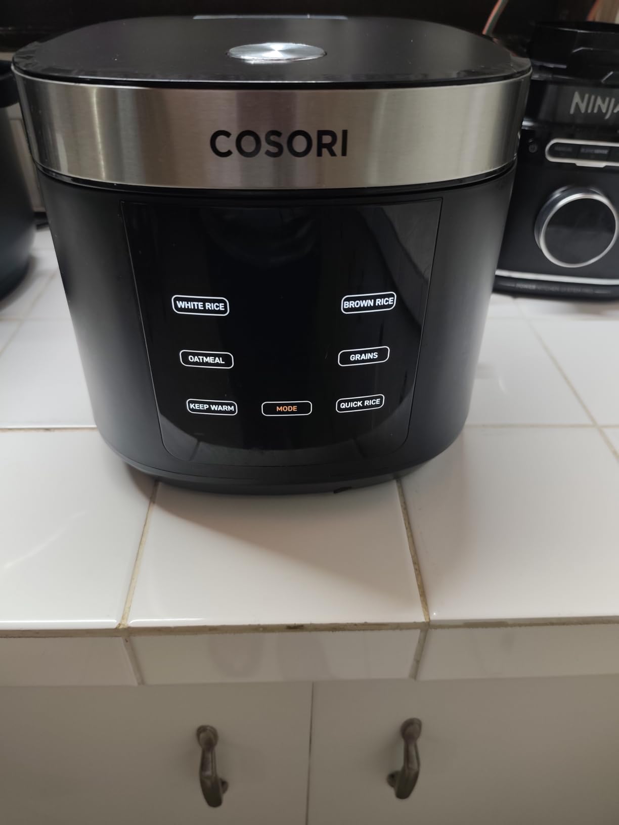 COSORI Rice Cooker 10 Cup, 24h Keep Warm, Non-stick Ceramic Inner Pot, 18 Functions Fuzzy Logic Rice Maker with Stainless Steel Steamer Basket, Sauté, Slow Cooker, Black customer photo 2