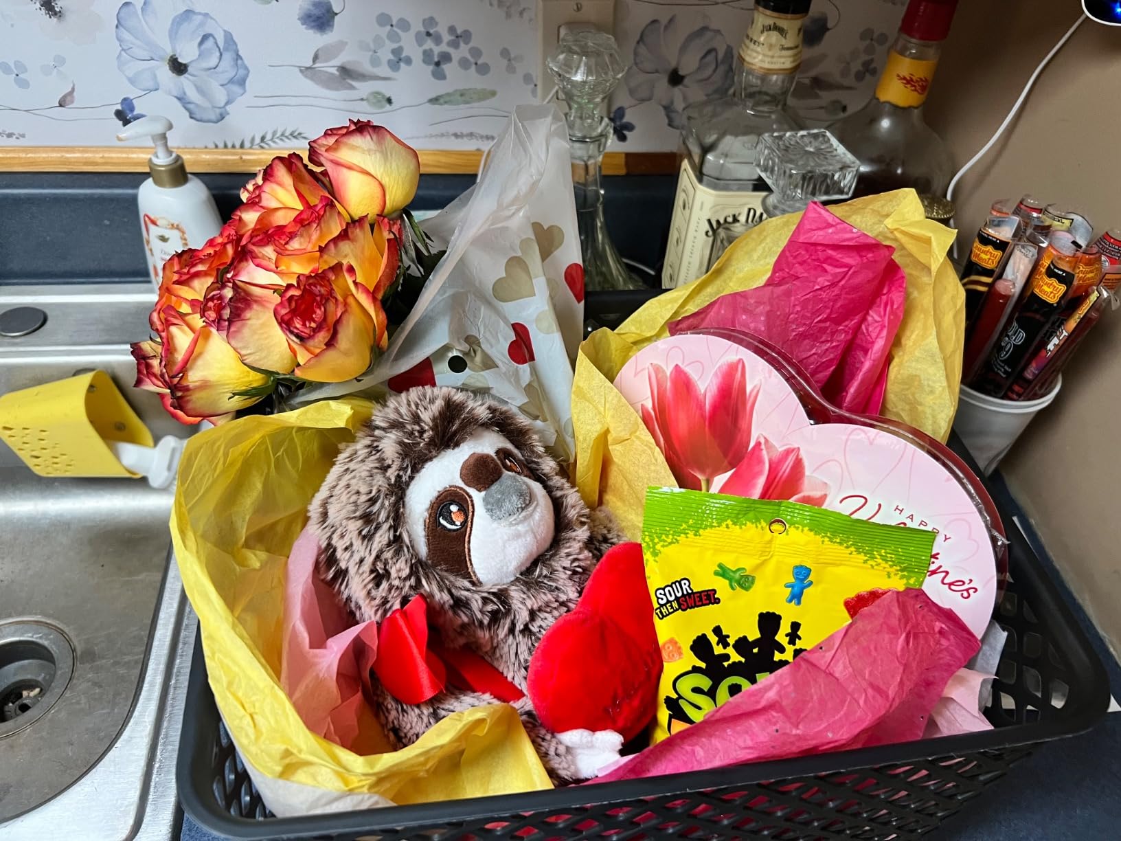 IKASA Bear Stuffed Animal Love Plush Toy with Bow for Valentine,Cute 10.6 IKASA Bear Stuffed Animal Love Plush Toy with Bow for Valentine,Cute 10.6