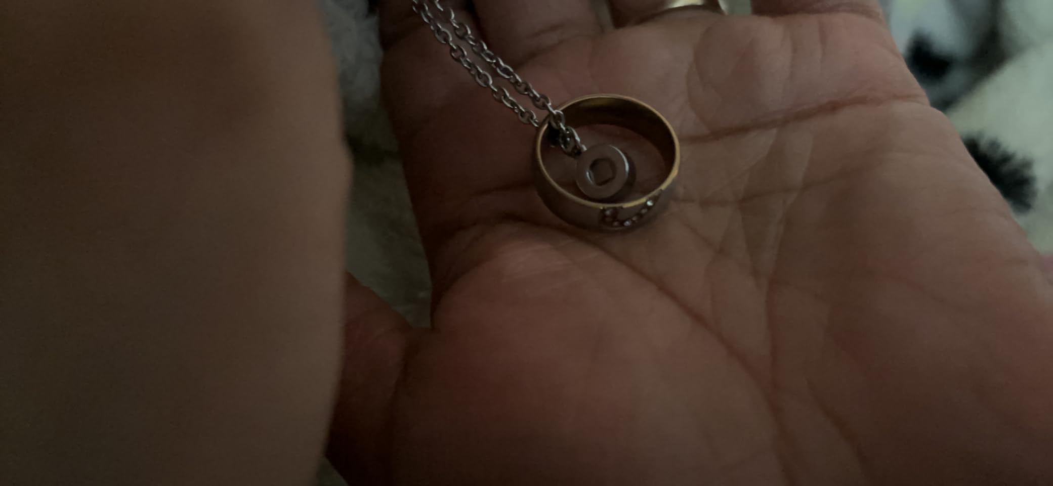 Matching Necklaces For Couples Pendant Necklace For Women Men Matching Promise Rings Pendant Set Stainless Steel Couple Necklace For Him And Her Anniversary Valentine's Day Jewelry Gift Customer Review Matching Necklaces For Couples Pendant Necklace For Women Men Matching Promise Rings Pendant Set Stainless Steel Couple Necklace For Him And Her Anniversary Valentine's Day Jewelry Gift - Customer Photo 1