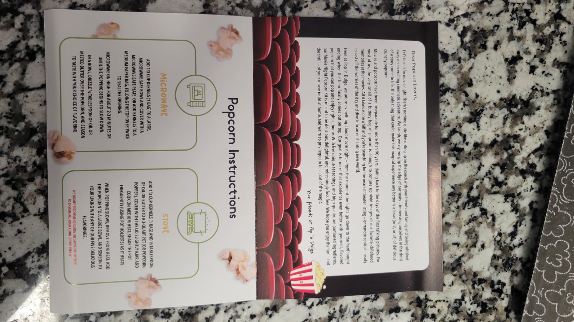 Valentines Day Gifts Movie Night Popcorn Gift Set, Valentines Day Gifts For Her Him, 10 Piece Set, 5 Gourmet Popcorn Kernels and 5 Popcorn Seasoning Flavoring, Kosher, Non-GMO Romantic Movie Night Gift Baskets Idea - Customer Photo 3