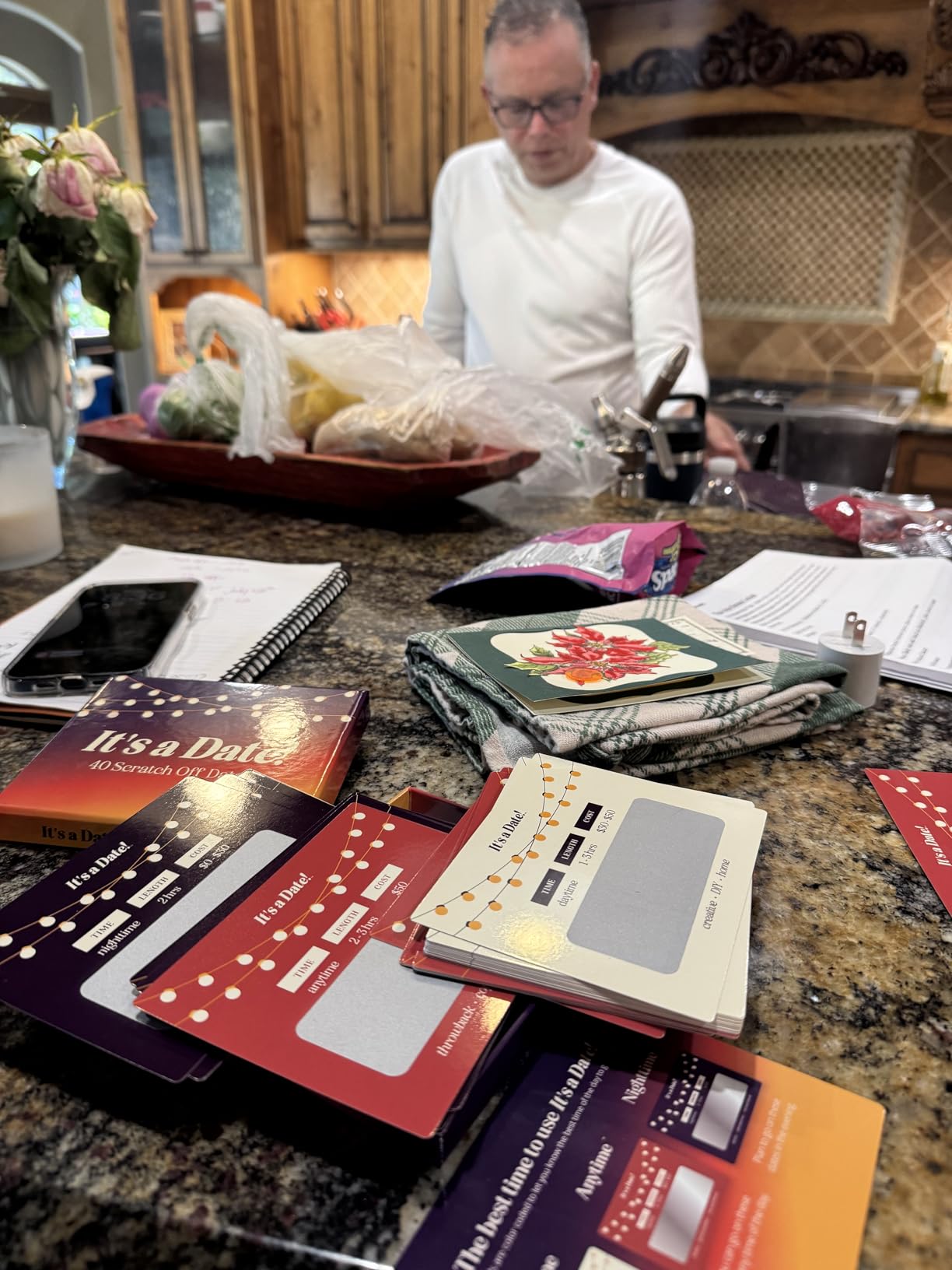 It's a Date!, 40 Fun and Romantic Scratch Off Date Night Ideas for Him, Her, Girlfriend, Boyfriend, Wife, Husband & Couples, Valentine's Gift for Men and Women - Customer Photo 1