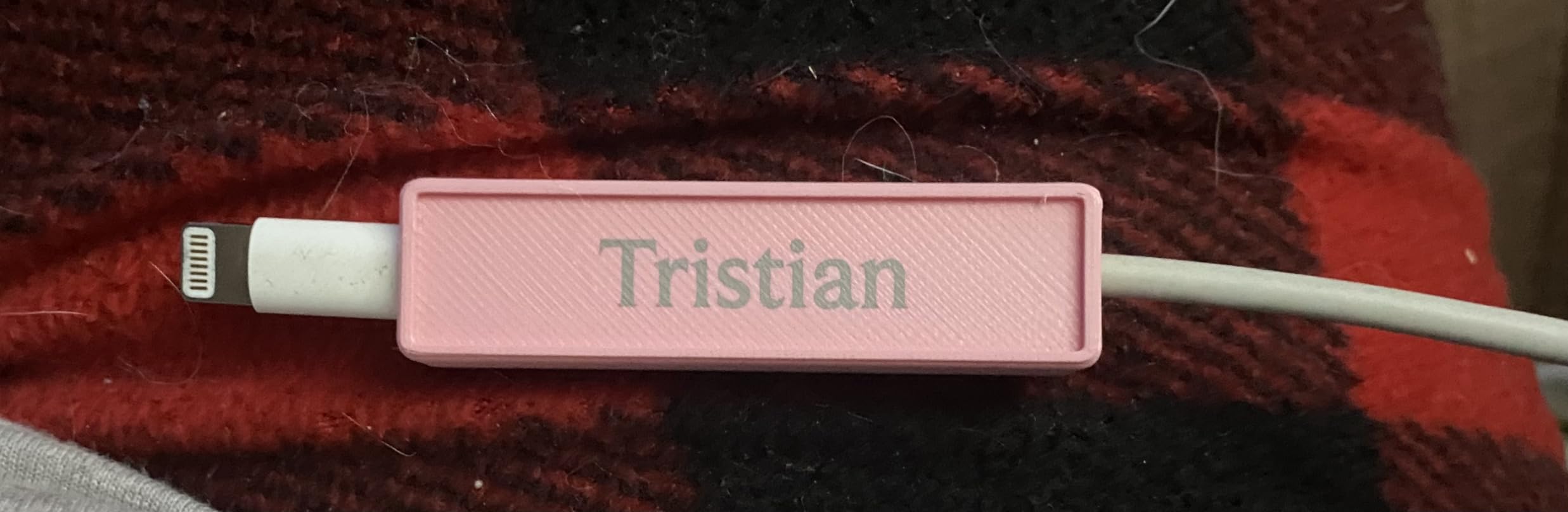 snapTAG Magnetic Personalized Phone Charger Name Tag - Fits Mobile Electronics Charging Cables & Cords Including Tablets & Laptops - Unique Tech Gift Customer Review snapTAG Magnetic Personalized Phone Charger Name Tag - Fits Mobile Electronics Charging Cables & Cords Including Tablets & Laptops - Unique Tech Gift - Customer Photo 3