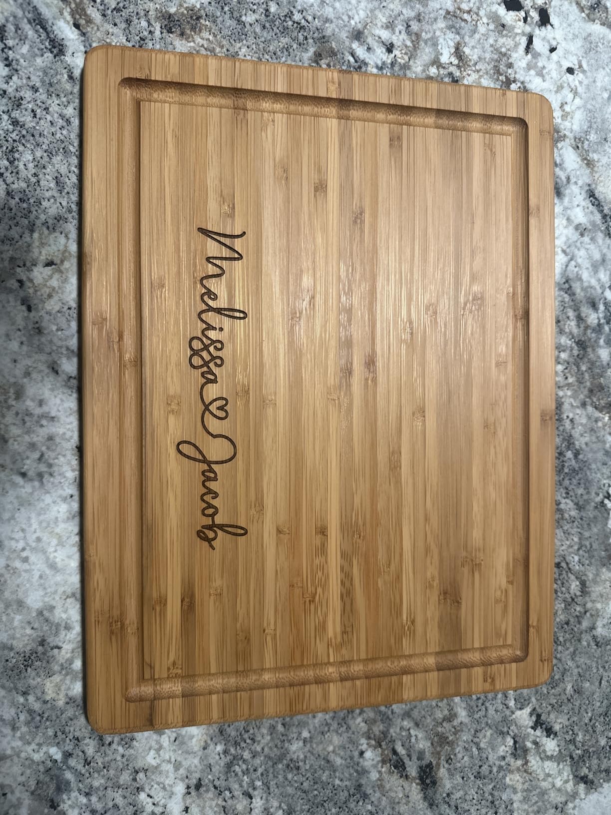 Personalized Wood Engraved Cutting Board - Valentines Day Gifts for Her - Unique Present for Wedding, Anniversary, Housewarming, Birthday, Holiday, or Romantic Gift Idea for Friends, Family, Mom, Dad - Customer Photo 1