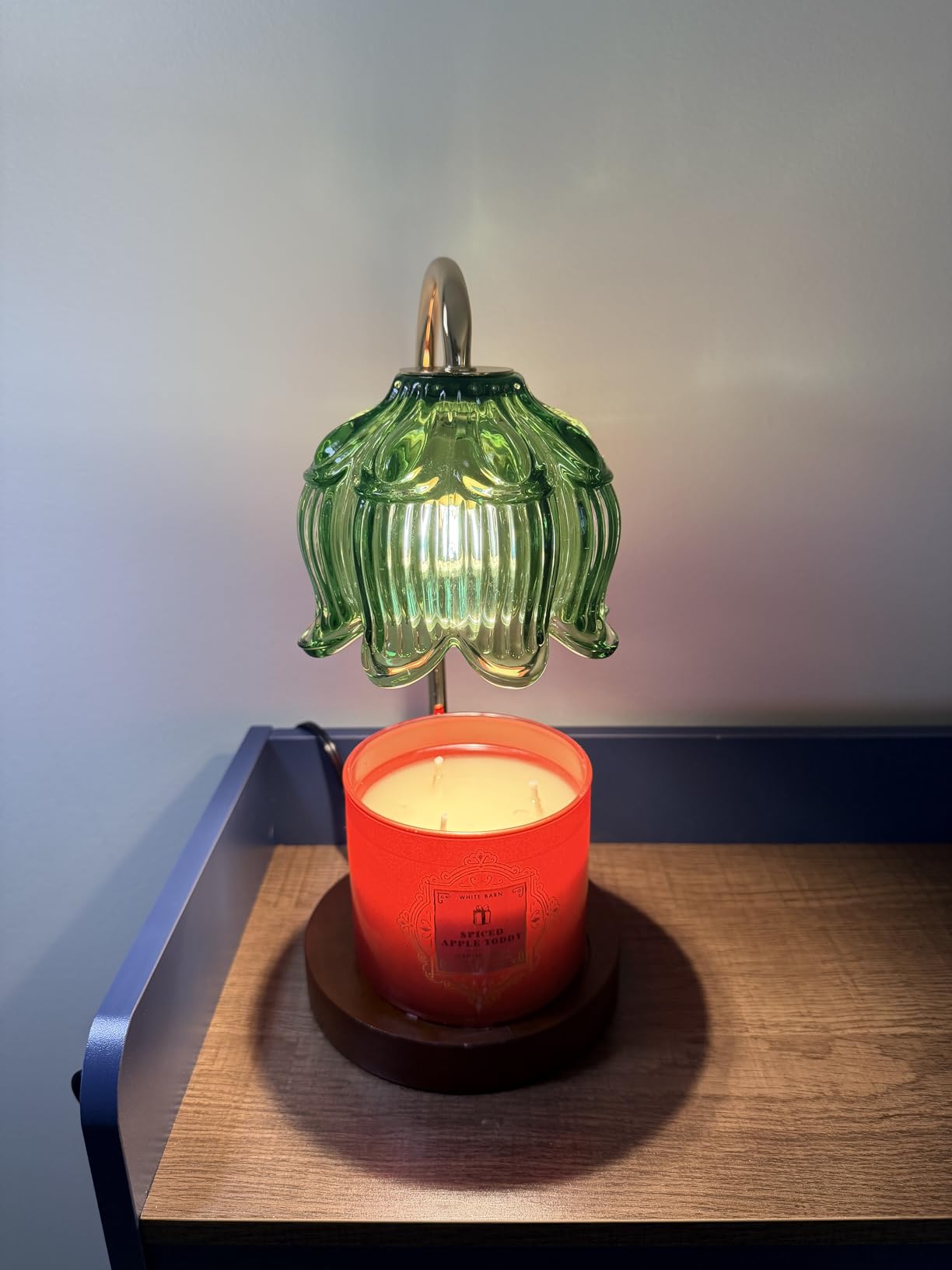 Flower Candle Warmer Lamp with Timer, Dimmable Candle Lamp Warmer, Valentines Birthday Gift for Women Her Mom, House Warming for New Home Decor, Lotus Wax Warmer for Jar Candles - Customer Photo 2