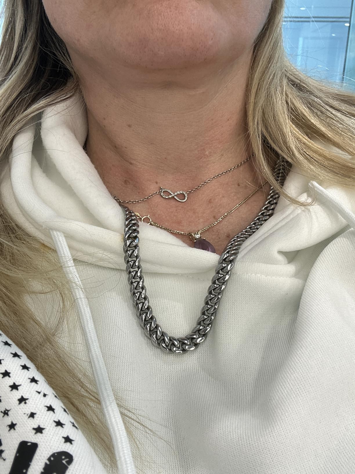 Love You This Much Promise Cuban Chain Necklace for Him, 7mm Thick, Sentimental Gift for Him, BF Gift for Birthday, Gift Ideas for Boyfriend - Customer Photo 2