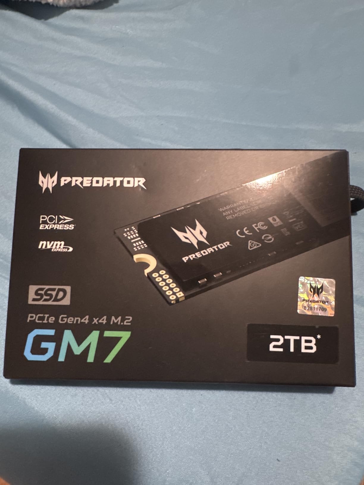 acer Predator GM7 1TB SSD: M.2 2280 PCIe Gen 4 x4 NVMe 2.0, Read Speed Up to 7400 MB/s, Internal PC Solid State Drive for Laptop, Desktop and PS5 - BL.9BWWR.118 customer photo 1