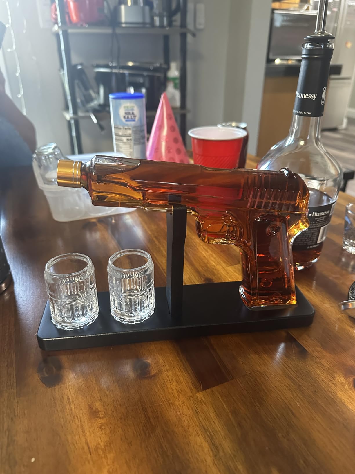 Gifts for Men Dad, Whiskey Decanter Set with 2 Glasses, Unique Gift for Father, Husband, Boyfriend, Brother, Christmas, Anniversary, Birthday Gift Ideas - Customer Photo 2