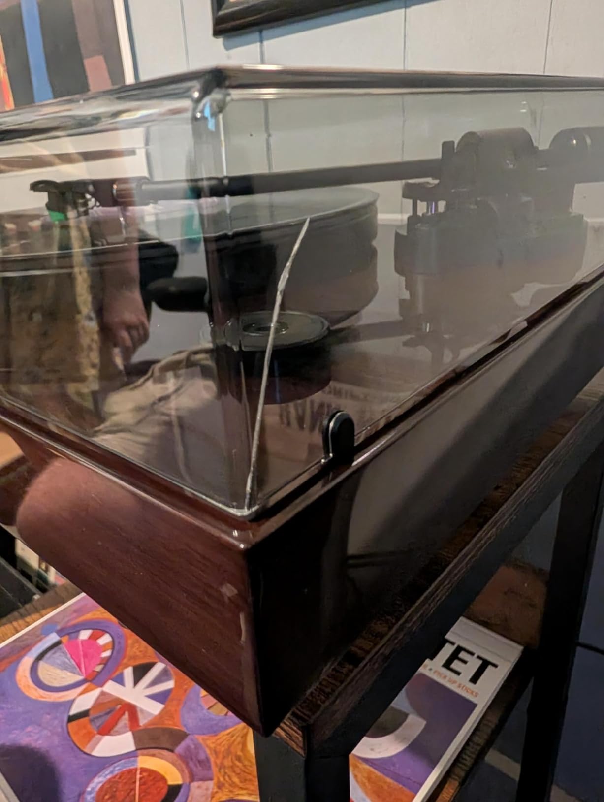 Fluance RT81+ Elite High Fidelity Vinyl Turntable Record Player, Audio Technica VM95E Cartridge, Anti-Resonant Platter, Acrylic Mat, Phono Preamp Wood Plinth Adjustable Isolation Feet - Natural Walnut customer photo 2