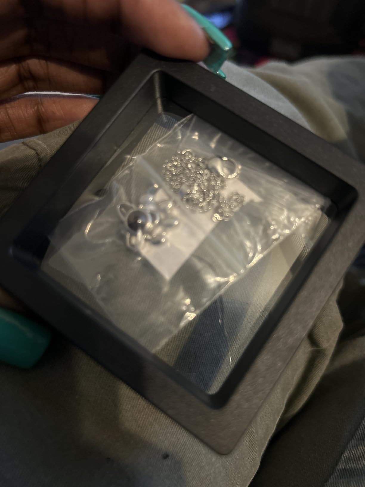 Easycosy Personalized Picture Necklace Projection Necklace with Photo Inside - Custom Photo Heart Pendant Necklace - Photo Gifts Valentines Day Birthday Love Memorial Gifts for Girlfriend Wife Women - Customer Photo 4