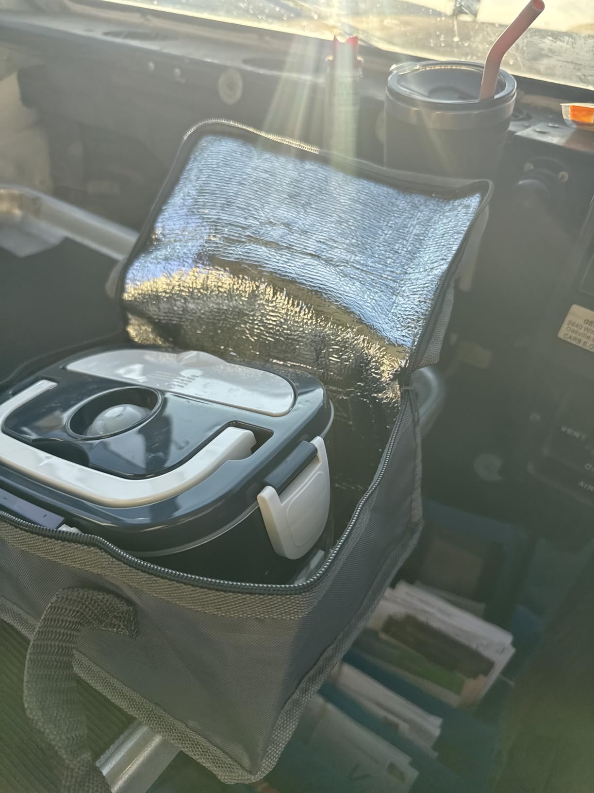 Electric Heated Lunch Box for Adults/Men/Women 80W Portable Food Warmer with 12V/24V/110V/220V Stainless Steel Container for Work Travel Jobsite Camping Christmas Loncheras Para Hombres De Trabajo - Customer Photo 1