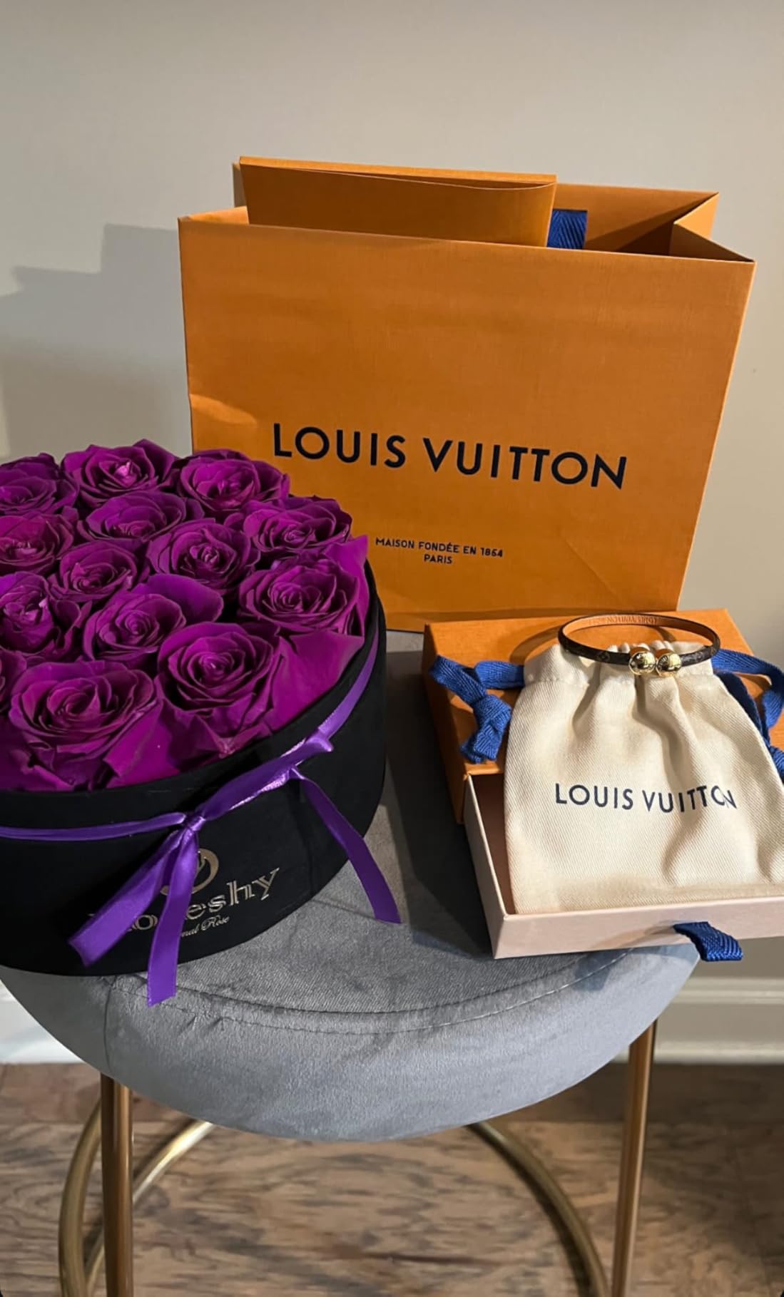 Valentines Day Flowers Roses Gifts for Her,16pcs Red Forever Preserved Roses in Heart Shape Gift Box,Valentines Day Delivery Prime Gifts-Roses Gifts for Women,Mom. - Customer Photo 1