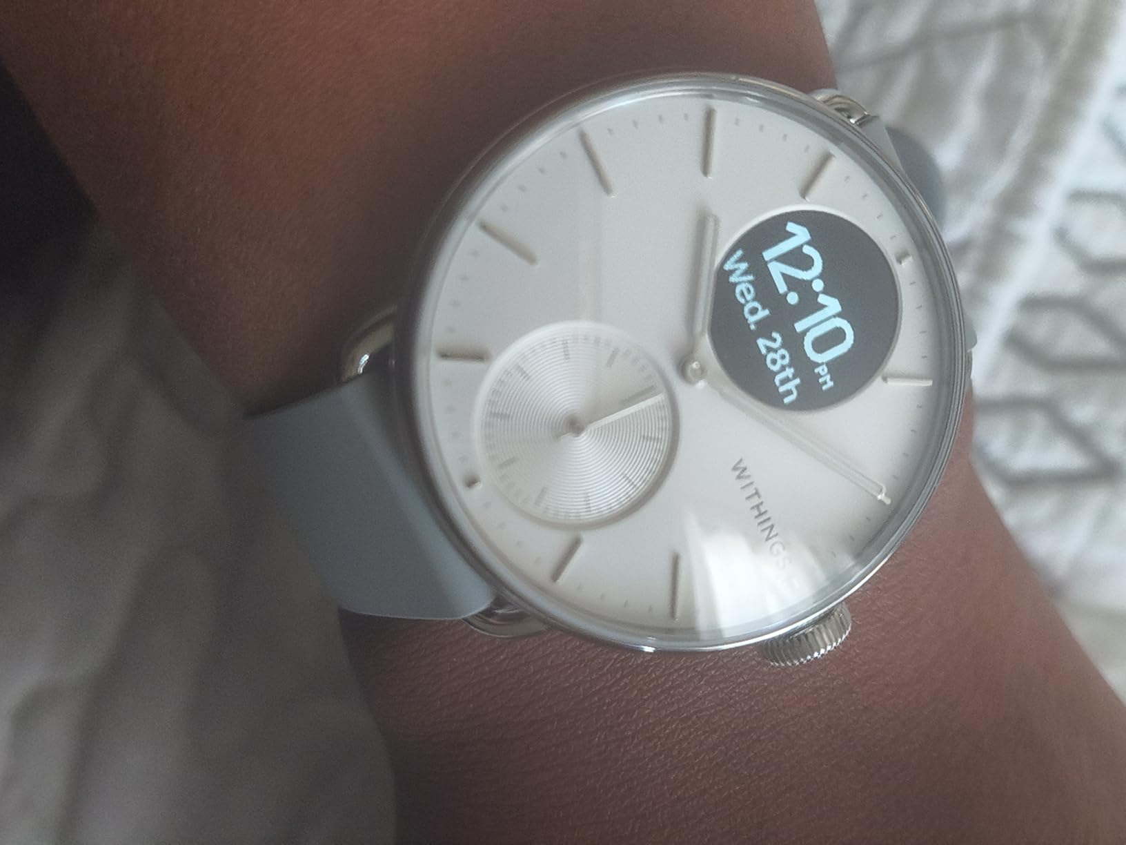 WITHINGS ScanWatch 2 - Hybrid Smart Watch, Heart Rate Monitoring, Fitness Tracker, Cycle Tracker, Sleep Monitoring, GPS Tracker, 30-Day Battery Life, Android & Apple Compatible, HSA/FSA customer photo 1