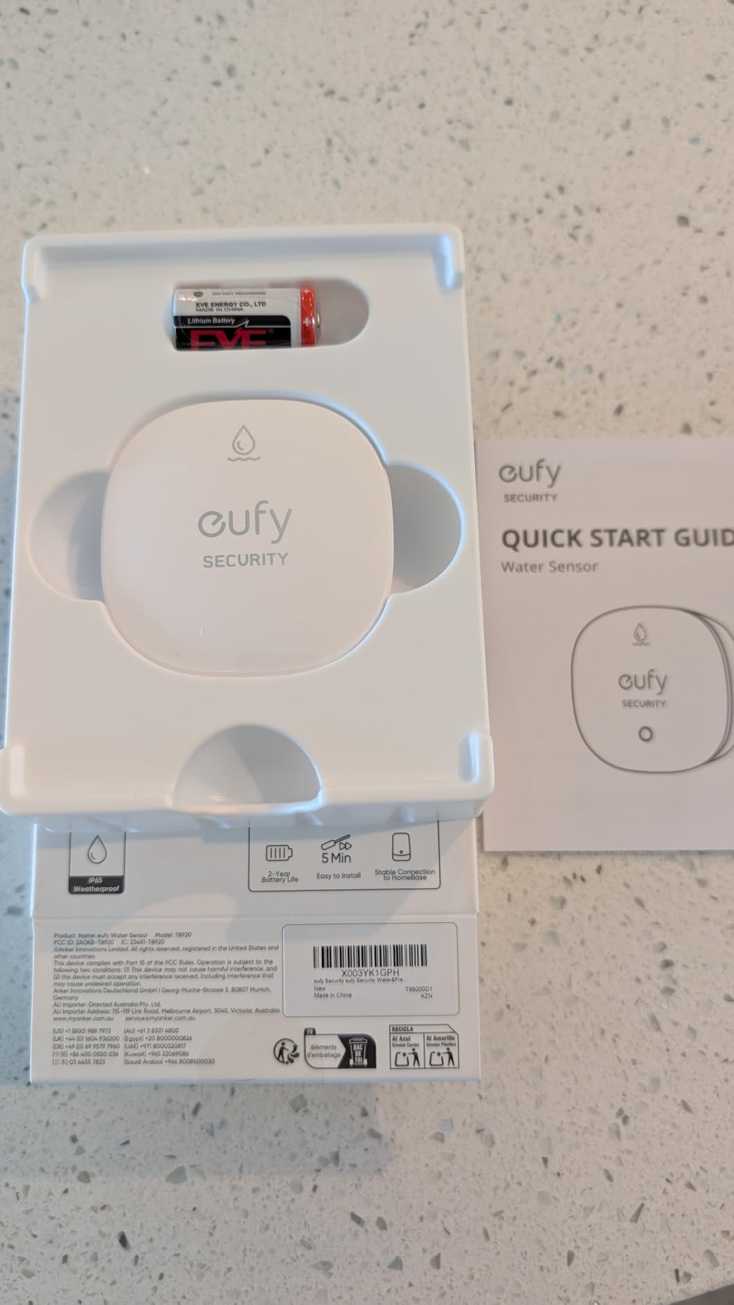 eufy Security Water and Freeze Sensor with Remote Alerts, IP65 Waterproof, 2-Year Battery Life, HomeBase Required, Compatible with HomeBase 2 and 3, Optional 24/7 Protection Service customer photo 2