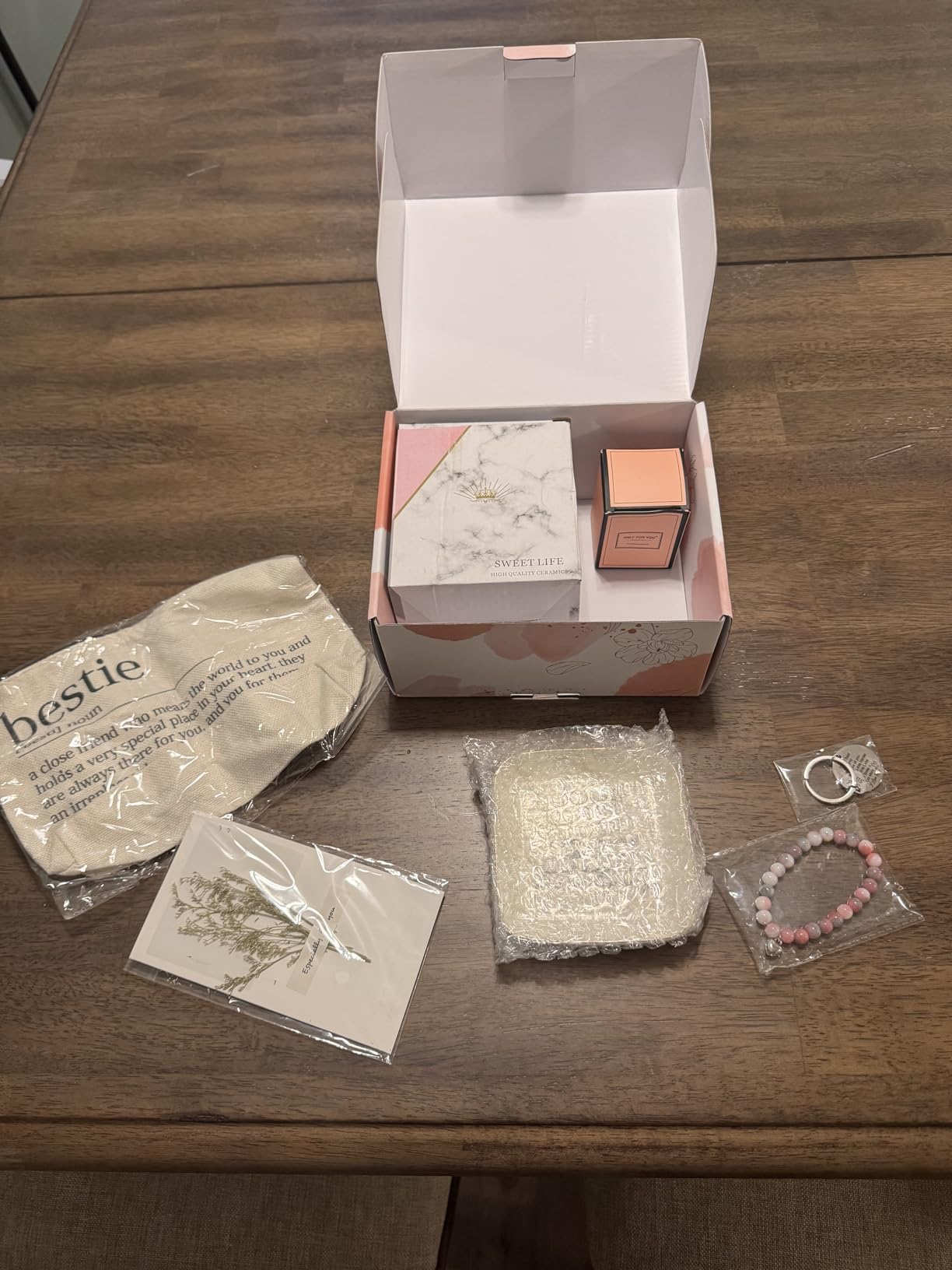 Best Friend Birthday Gifts for Women Friendship Gifts for Women Friends Unique Bestfriend Birthday Gift for Woman Bestfriend gift Ideas for Bestie BFF Soul Sister - Mug, Keychain, Candle, Bracelet - Customer Photo 2